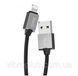 USB-кабель Hoco U49 Metal Lightning, черный 1