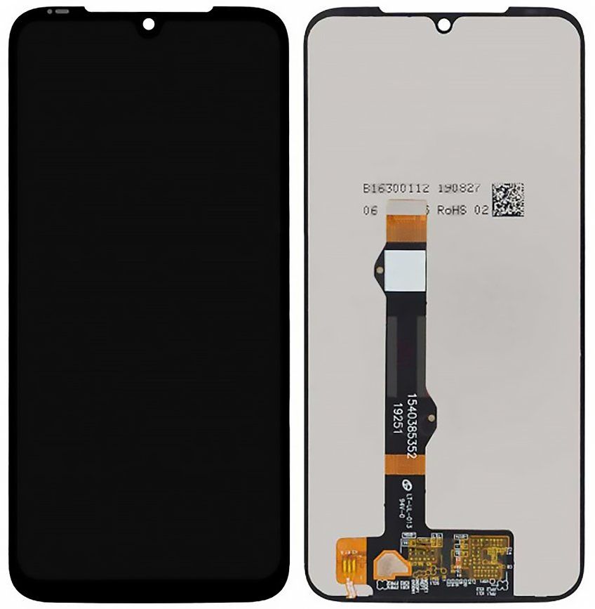 Дисплей (экран) Motorola XT2019 Moto G8 Plus с тачскрином в сборе, черный