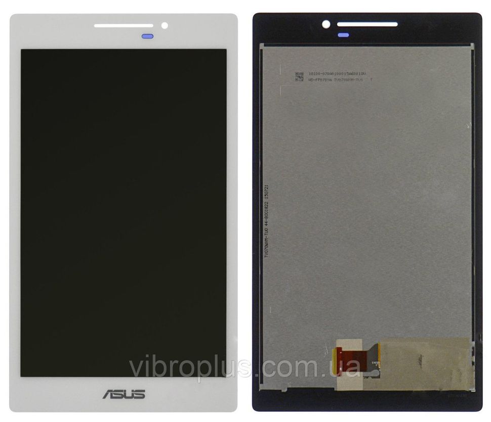 Дисплей (экран) 7” Asus ZenPad C 7.0 Z370 с тачскрином в сборе, белый