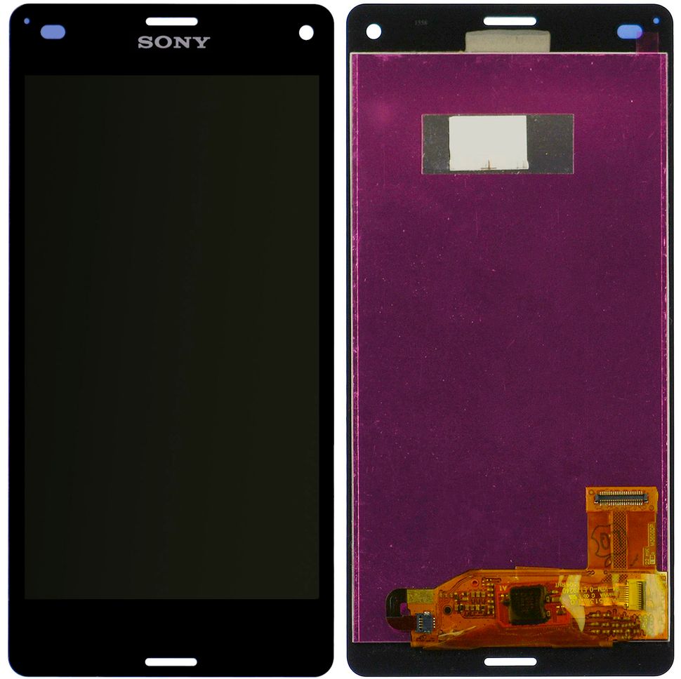 Дисплей (экран) Sony D5803 Xperia Z3 Compact Mini, D5833 Xperia Z3 Compact Mini с тачскрином в сборе, черный