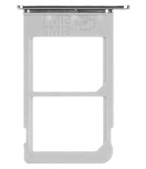 Лоток для Samsung N920, N920C, N9208 Galaxy Note 5 Dual Sim держатель (слот) для двох SIM-карт, чорний, Black Sapphire