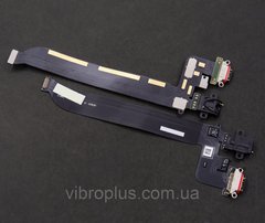 Шлейф OnePlus 5 A5000 з коннектором зарядки і роз'ємом для навушників