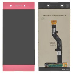 Дисплей (екран) Sony G3412, G3416, G3421, G3423, G3426 Xperia XA1 Plus Dual з тачскріном в зборі, рожевий