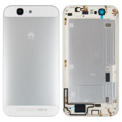 Задняя крышка Huawei Ascend G7 (G760-L01, G760-L03), белая (серебристая)
