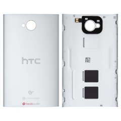 Задняя крышка HTC 802w One M7 Dual Sim, серебристая