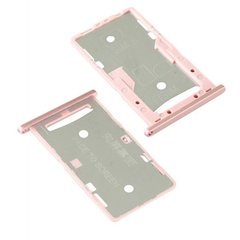 Лоток для Xiaomi Redmi 4A держатель (слот) для SIM-карти і карти пам'яті, рожевий