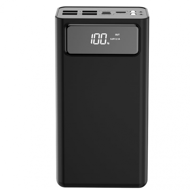 Power Bank XO PR124 Digital Display повербанк 40000 mAh, чорний
