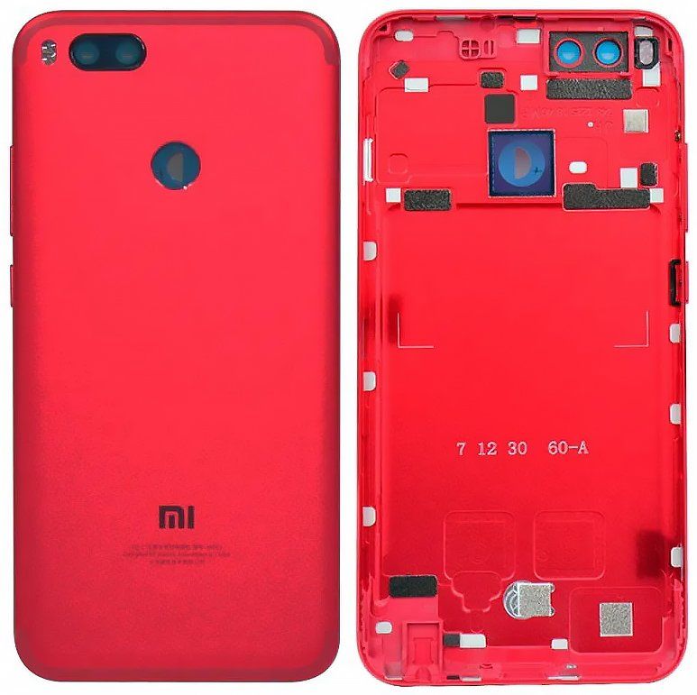 Задняя крышка Xiaomi Mi A1, Mi5x (MiA1, Mi 5x), красная