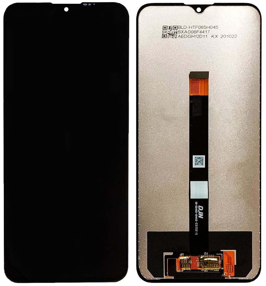 Дисплей (екран) Motorola XT2073-2 One Fusion з тачскріном в зборі, чорний