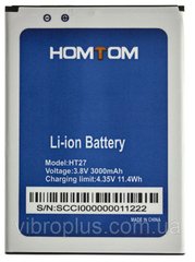 Аккумуляторная батарея (АКБ) HomTom HT27 для HT27 Pro, Ergo A555, 3000 mAh
