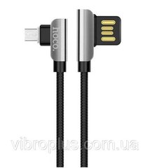 USB-кабель Hoco U42 Exquisite steel Lightning, чорний
