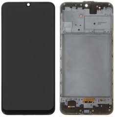 Дисплей Samsung M315 Galaxy M31, F415 Galaxy M21s AMOLED с тачскрином и рамкой ORIG, черный