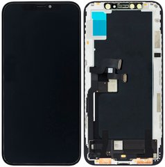 Дисплей (экран) Apple iPhone XS с тачскрином и рамкой в сборе (Original), черный