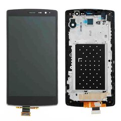 Дисплей (екран) LG G4s H734 Dual, H735, H736 з тачскріном і рамкою в зборі ORIG, чорний