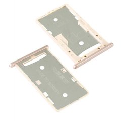 Лоток для Xiaomi Redmi 4A держатель (слот) для SIM-карти і карти пам'яті, золотистий