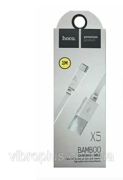 USB-кабель Hoco X5 Bamboo Type-C, белый