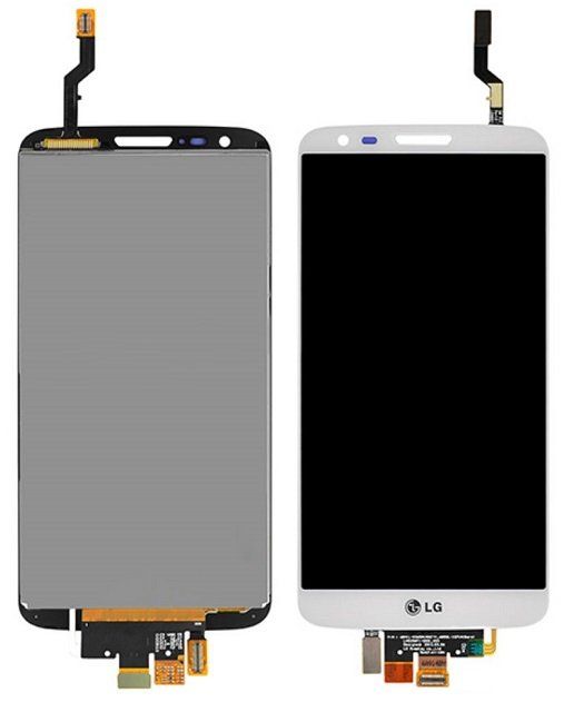 Дисплей (екран) LG D802 G2, D805 G2 з тачскріном в зборі, білий