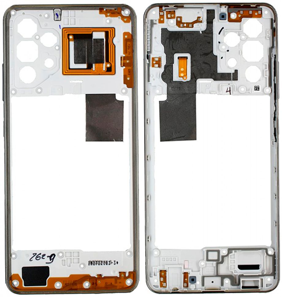 Средняя часть корпуса для Samsung A325 Galaxy A32 (2021), серебристая