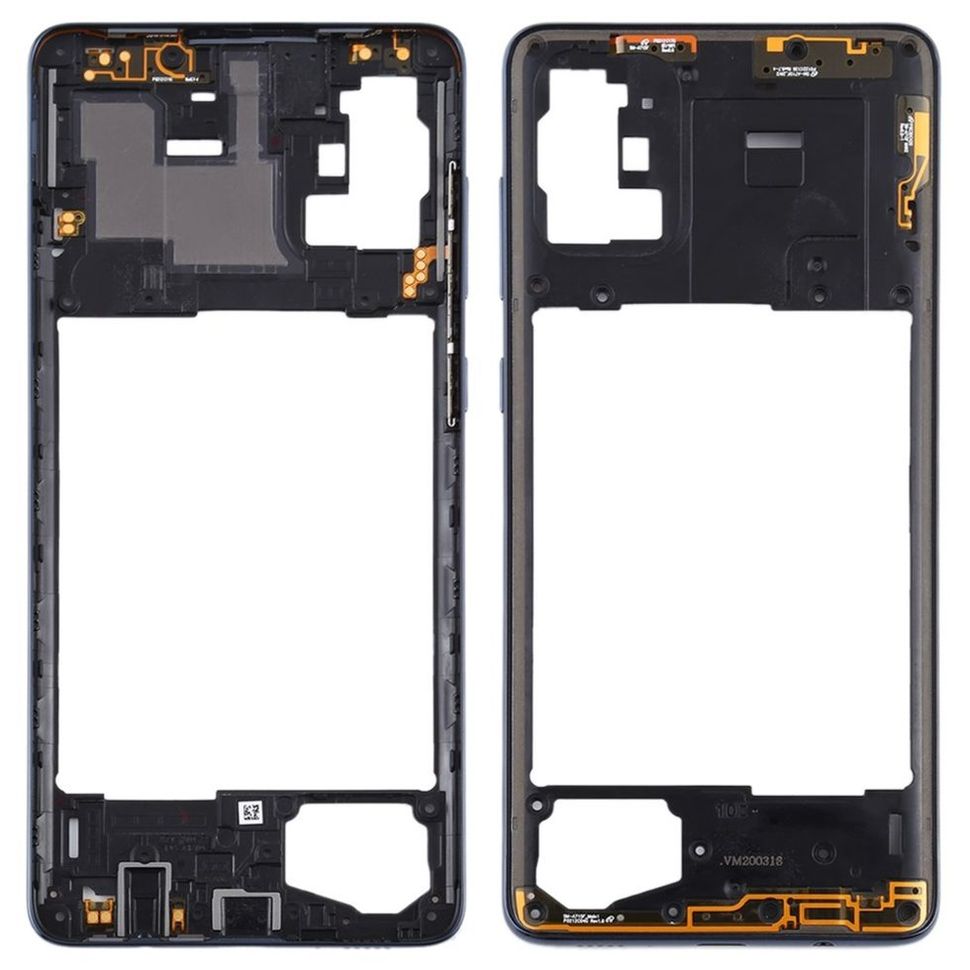 Рамка (корпус) Samsung A715, A715F Galaxy A71 (2020) (p/n: GH98-44756A), черная