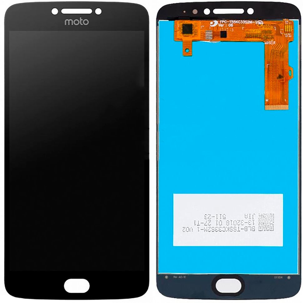 Дисплей (екран) Motorola XT1771 Moto E4 Plus, XT1770, XT1773, XT1775 з тачскріном в зборі, чорний