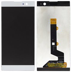 Дисплей (экран) Sony H4113 Xperia XA2, H3113, H4133, H3123, H3133 с тачскрином в сборе ORIG, серебристый