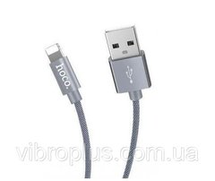 USB-кабельHoco U44 Timing Lightning, сірий
