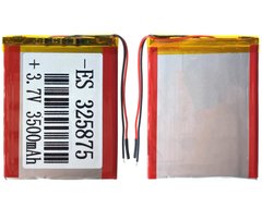 Универсальная аккумуляторная батарея (АКБ) 2pin, 4.0 X 60 X 75 мм (406075), 3000 mAh