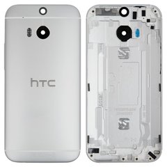 Задняя крышка HTC One M8, серебристая