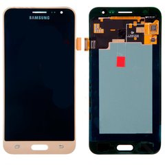 Дисплей (экран) Samsung J320H Galaxy J3 (2016), J320F, J320FN, J320H, J320DS с тачскрином в сборе OLED, золотистый