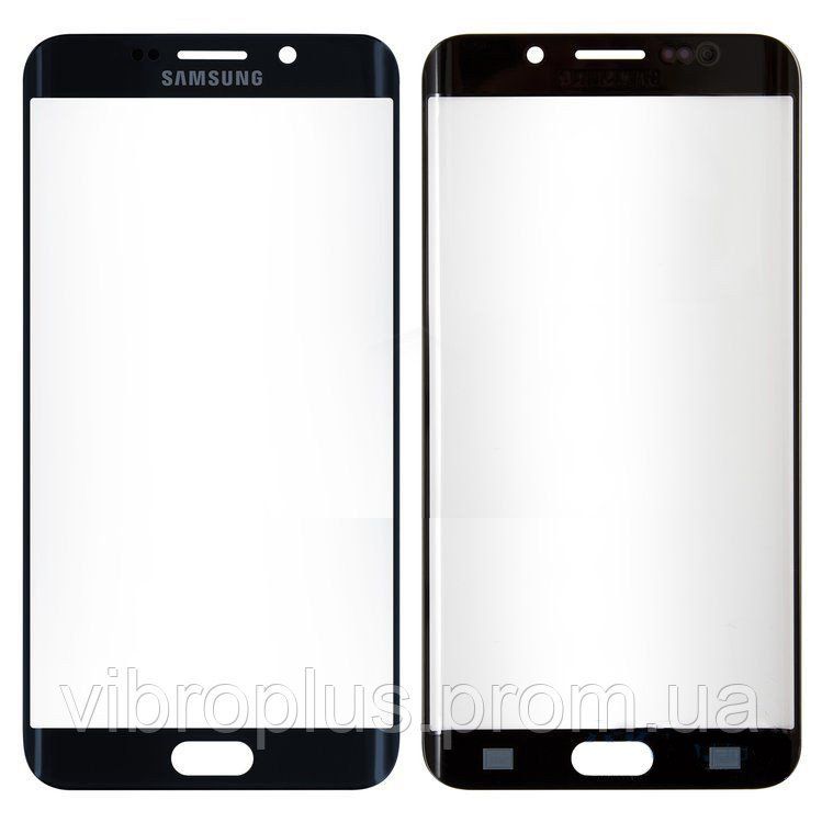 Стекло экрана (Glass) Samsung G928, G928F Galaxy S6 Edge Plus, синий