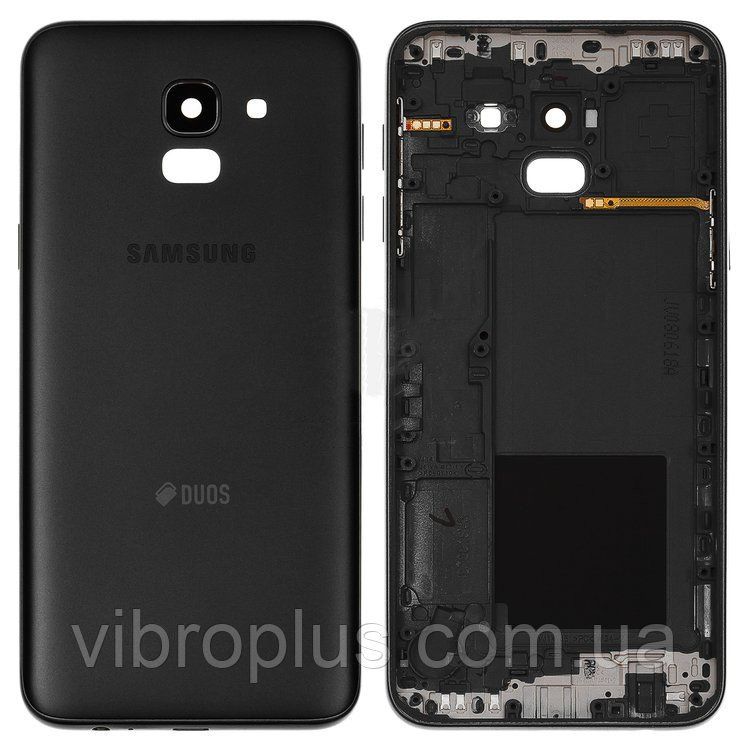 Задня кришка Samsung J600 Galaxy J6 (2018), чорна