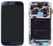 Дисплей (екран) Samsung i9500, i9505 Galaxy S4 з тачскріном і рамкою в зборі ORIG, синій