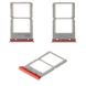 Лоток для Xiaomi Mi 9T, Redmi K20, Redmi K20 Pro, Mi 9T Pro (M1903F10G) держатель (слот) для двух SIM-карт, красный