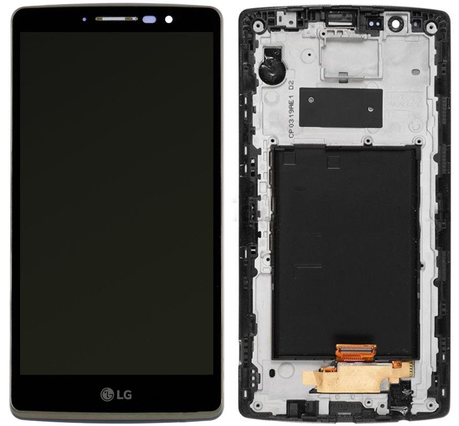 Дисплей (экран) LG F500 G4, G4 H810, G4 H811, G4 H815, G4 H818N с тачскрином и рамкой в сборе, черный
