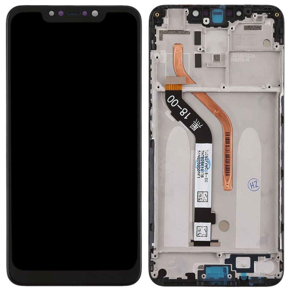Дисплей (екран) Xiaomi Pocophone F1 (M1805E10A) з тачскріном і рамкою в зборі, чорний