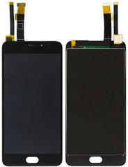 Дисплей (экран) Meizu M1E с тачскрином в сборе, черный