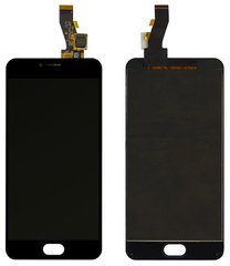 Дисплей (экран) Meizu M3, M3 mini (M688H), Meilan 3 (M688Q, M688C, M688M, M688U) с тачскрином в сборе, черный
