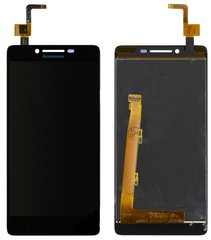 Дисплей (екран) Lenovo A6000, K3 (K30-T), K3 (K30-W) з тачскріном в зборі, чорний