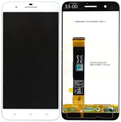 Дисплей (экран) HTC One X10 с тачскрином в сборе, белый