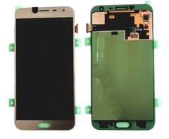 Дисплей (екран) Samsung J400F, J400G, J400DS Galaxy J4 (2018) AMOLED з тачскріном в зборі ORIG, золотистий