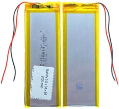 Універсальна акумуляторна батарея (АКБ) 2pin, 5.5 X 34 X 95 мм (553495, 953455), 2000. mAh