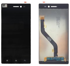 Дисплей (екран) Lenovo K920 Vibe Z2 Pro з тачскріном в зборі, чорний