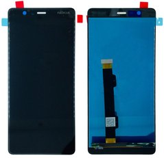 Дисплей (экран) Nokia 5.1 Dual Sim (TA-1075) с тачскрином в сборе, черный