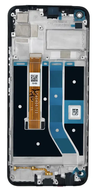 Дисплей Realme 7i RMX2193 с тачскрином и рамкой, черный