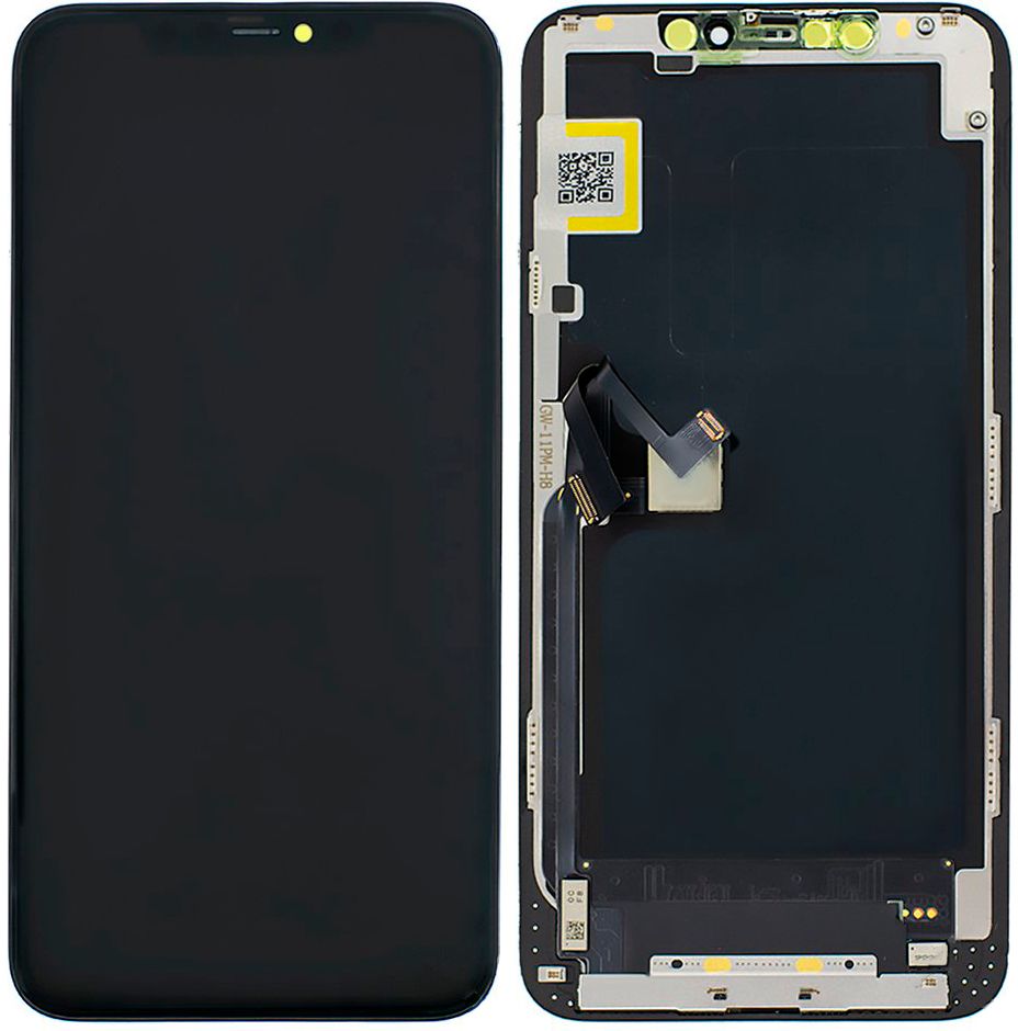 Дисплей (экран) Apple iPhone 11 Pro Max с тачскрином и рамкой в сборе (Hard Oled), черный