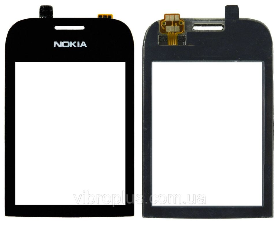 Тачскрін (сенсор) Nokia 202 Asha, 203, 200, ORIG, чорний