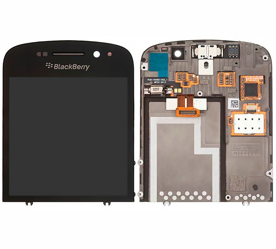 Дисплей BlackBerry Q10 з тачскріном і рамкою