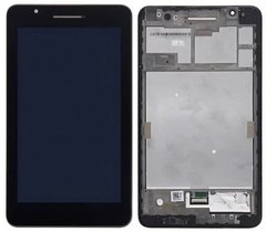Дисплей (экран) 7” Asus FE171CG Fonepad с тачскрином и рамкой в сборе, черный