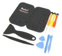 Набор инструментов KAISI 3689 (3 отвертки, 2 медиатора, 2 шпателя, подставка для винтов iPhone 5)