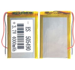 Универсальная аккумуляторная батарея (АКБ) 2pin, 4.0 X 57 X 96 мм (405796), 4000 mAh